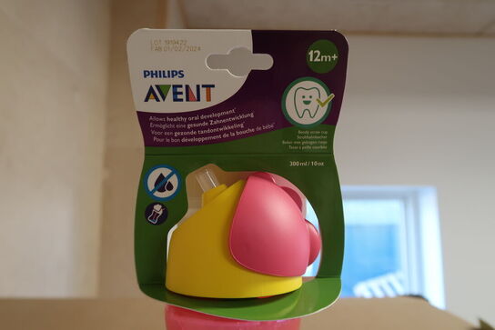 4 stk. Philips Avent Sugerørskopper - girl