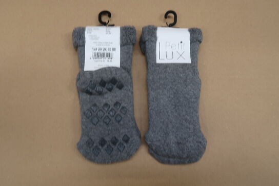 10 pk. PetitLux Strømper Soya Grey 3-pak - Str. 21-23