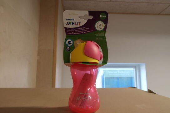 4 stk. Philips Avent Sugerørskopper - girl