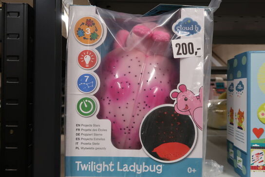 Natlampe fra Cloud b - Twilight Ladybug - Pink
