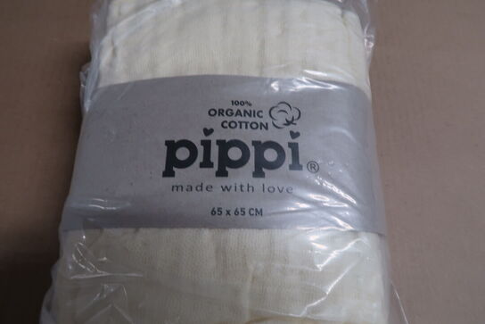 4 pk. Stofbleer i organic muslin fra Pippi - Cinder (4-pak)