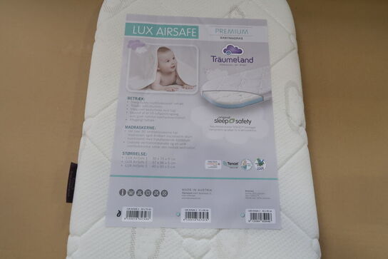 2 stk. Träumleland Premium babymadras Lux Airsafe 1 30x75 cm