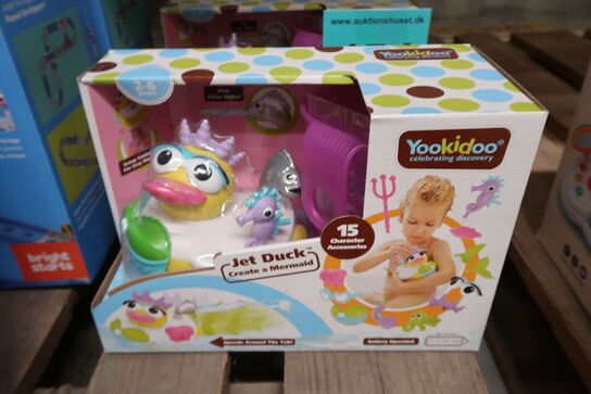 2 pk. Badeand m. batteri fra Yookidoo - Jet Duck - Create a Mermaid