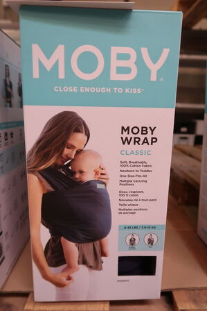 Moby strækvikle classic i 100% bomuld - midnight