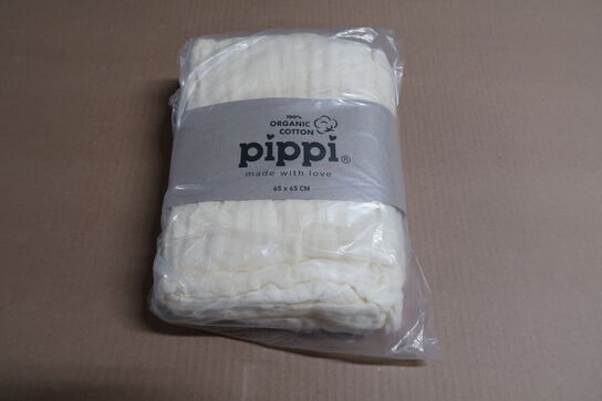 4 pk. Stofbleer i organic muslin fra Pippi - Cinder (4-pak)
