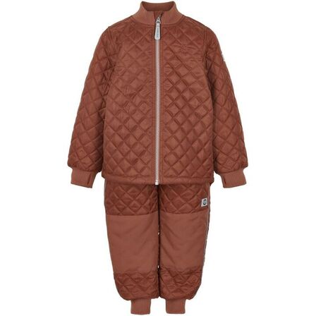 2 sæt Mikk-Line Duvet Termotøj - Russet Str. 110 &128