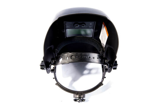 Svejsehjelm med speedglas i farven sort