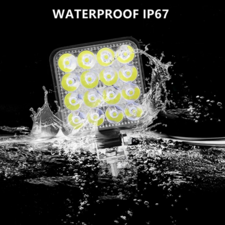 8 stk. LED-arbejdslampe 1200 lumen IP67