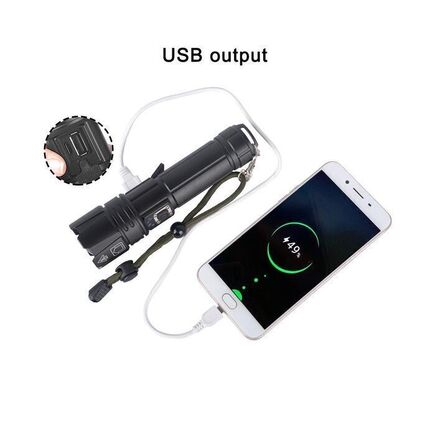 LED-lommelygte 3000 lumen 30W USB-C