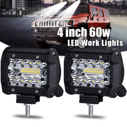 6 stk. LED-arbejdslampe 60W