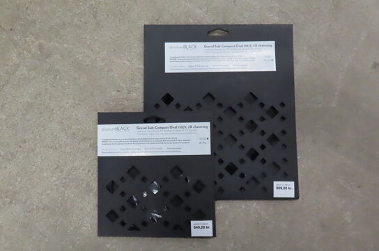 2 stk. klinger ABSOLUTE BLACK
