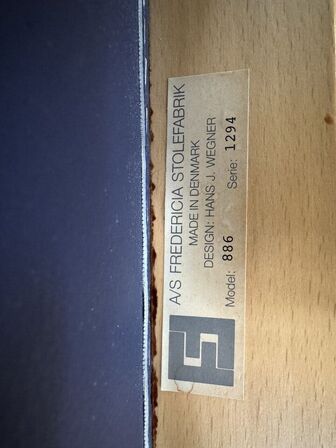 10 stk. Hans J. Wegner Model 886, Serie 1294 stole med armlæn MOMSFRI