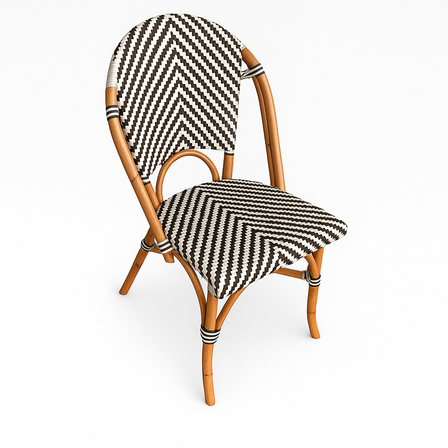 32 stk. Franskinspirerede caféstole Brun/hvid
