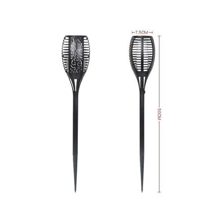 10 stk. LED havelygte med flammende lys