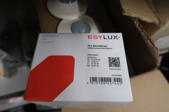 Div. Elartiker, varelager ESYLUX m.m.