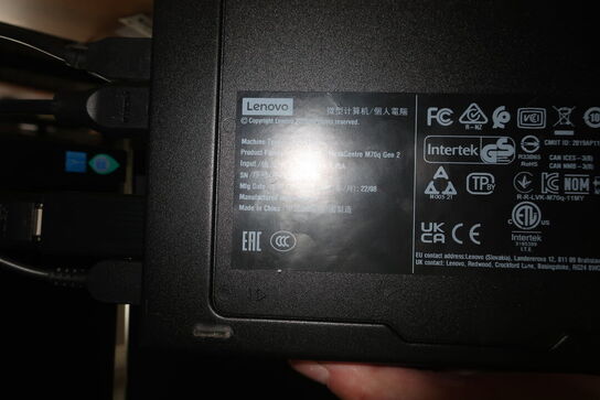 2 stk. skærme SAMSUNG F27T450FQR / computer LENOVO 11MY Intel core I7 m.m.