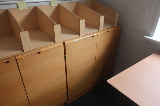 3 stk. reolsektioner 