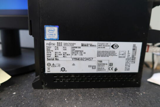 Computer FUJITSU Esprimo G558 med computerskærm PHILIPS 243V