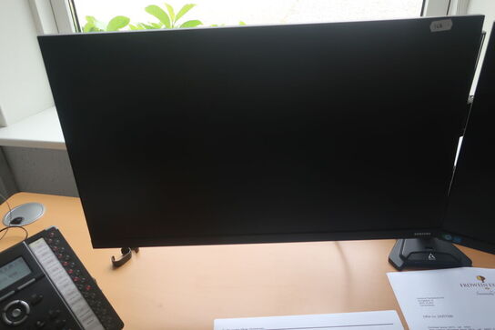 2 stk. skærme SAMSUNG F27T450FQR m.m.