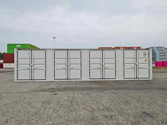 40' "highcube" container m. sideåbning