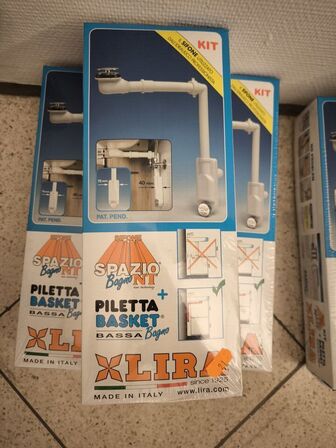 3 stk. pladsbesparende vandlåse