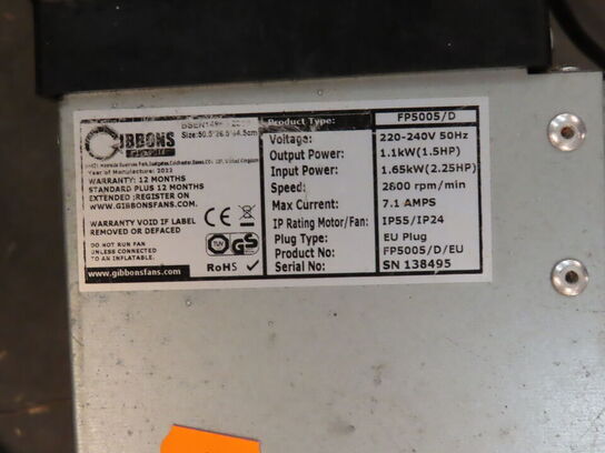 Luftblæser IBBONS FP5005/D