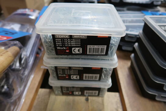 4 pk. Work-it Skrueboks TORX Small til indendørs brug 1185 stk