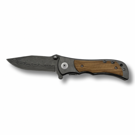 2 stk. Foldbar jagtkniv med damaskusmønster - 20 cm