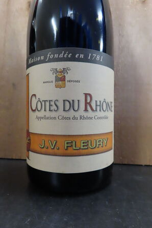 2 fl. Rødvin J.V. FLEURY 750ml.