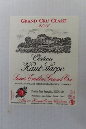 21 fl. Rødvin CHATEAU HAUT-SARPE 375ml