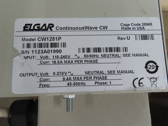 Strømforsyning ELGAR CW1251