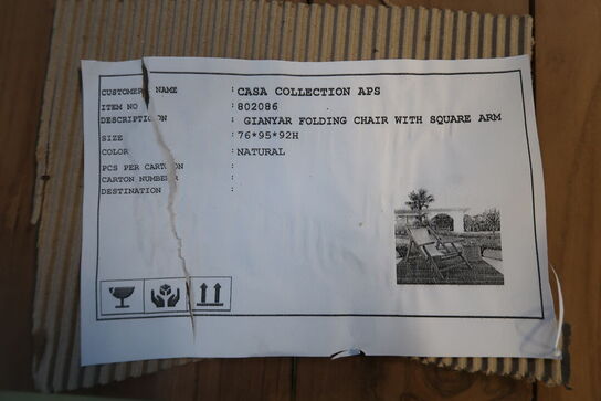 Strandstol CASA COLLECTION Gianyar i teak
