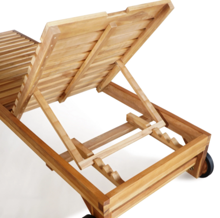 2 stk. Liggestole i Teaktræ, CASA COLLECTION Rama Sun (Ubrugte)