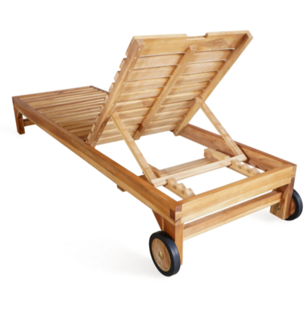 2 stk. Liggestole i Teaktræ, CASA COLLECTION Rama Sun (Ubrugte)