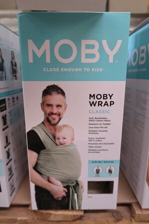 Moby strækvikle classic i 100% bomuld - pear