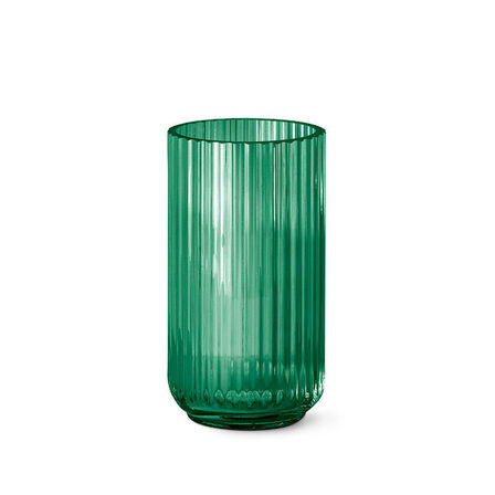 2 stk. Lyngby glasvase grøn 20 cm