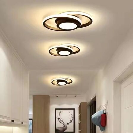 2 stk. Loftlampe LED Circle design Sort 32W