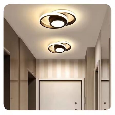 2 stk. Loftlampe LED Circle design Sort 32W