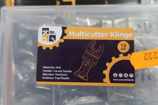 10 stk. multicutter-klinger 34x42 mm. Træ/plastik