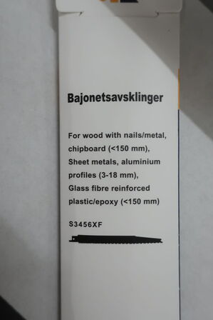 2 pk. af 5 stk. bajonetsavsklinger bimetal