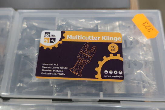 10 stk. multicutter-klinger 34x42 mm. Træ/plastik