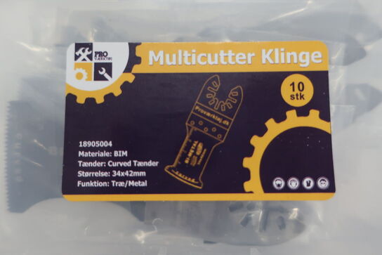 10 stk. multicutter-klinger 34x42 mm. Træ/metal