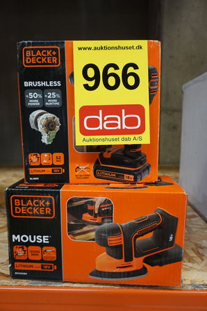 Black&Decker 18V Boremaskine og slibemus