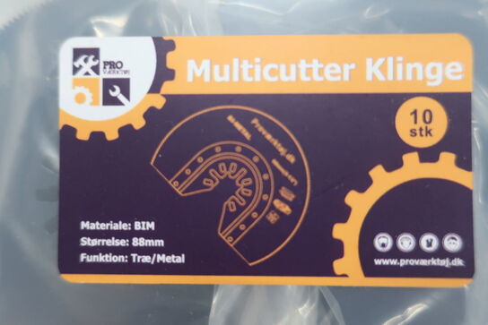 10 stk. multicutter-klinger 88 mm. Træ/metal