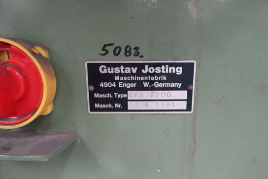 Sheet metal shears GUSTAV JOSTING EFS2300 (read description)