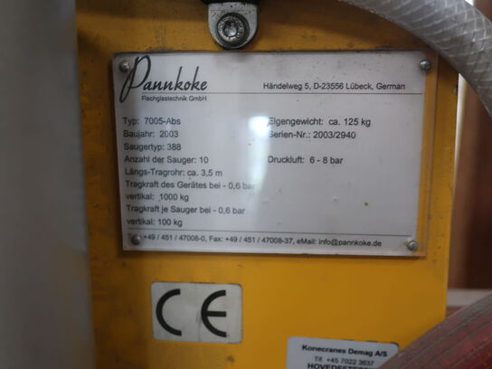 Vacuum lifter PANNKOKE 7005-ABS year. 2003