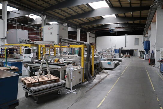 Complete line for washing and grinding glass plates, i.a. TRIULZI