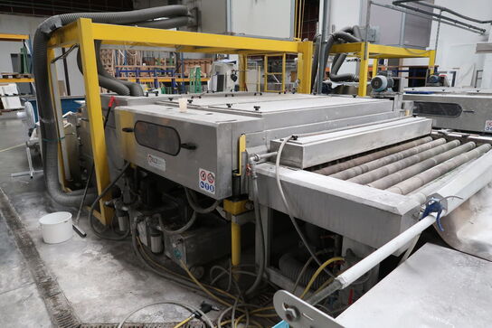 Complete line for washing and grinding glass plates, i.a. TRIULZI