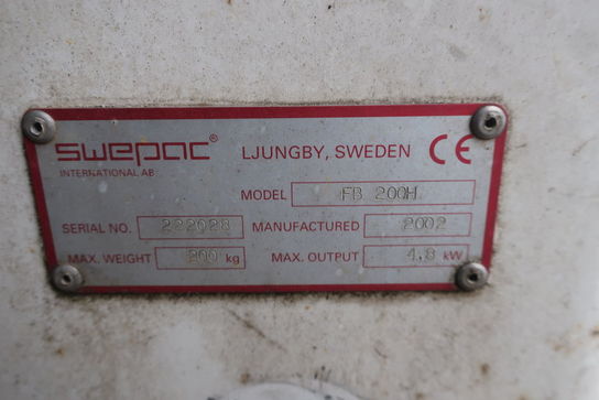 Pladevibrator SWEPAC FB 200H