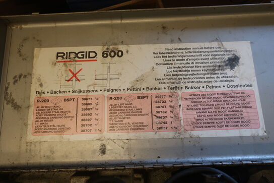 Elhåndklup RIDGID 600